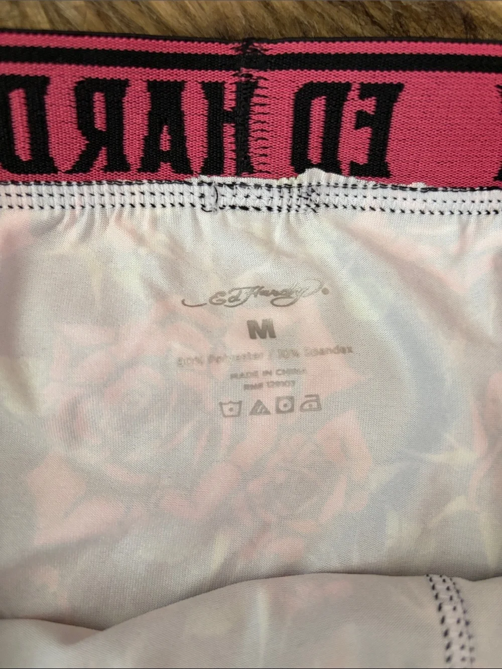 Ed Hardy Performance Boxer Briefs Roses Size Medium